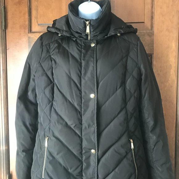 MICHAEL Michael Kors Brown Down Coat w/Detachable Hood Medium - Picture 2 of 14